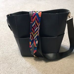 Very cute dark gray handbag